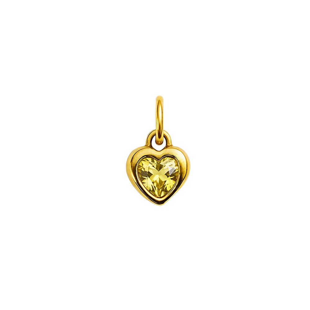 Aurelé Heart Birthstone Charm
