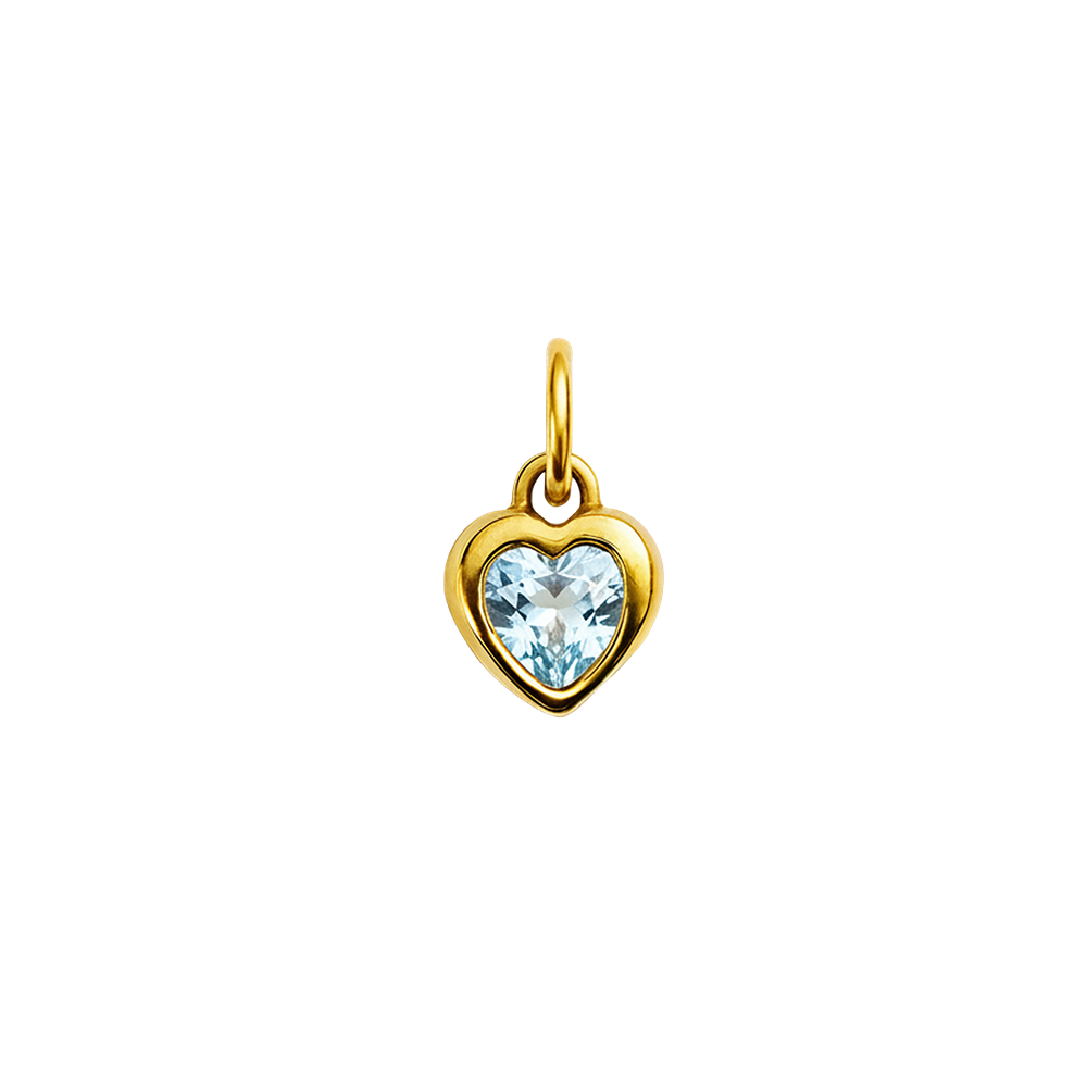 Aurelé Heart Birthstone Charm