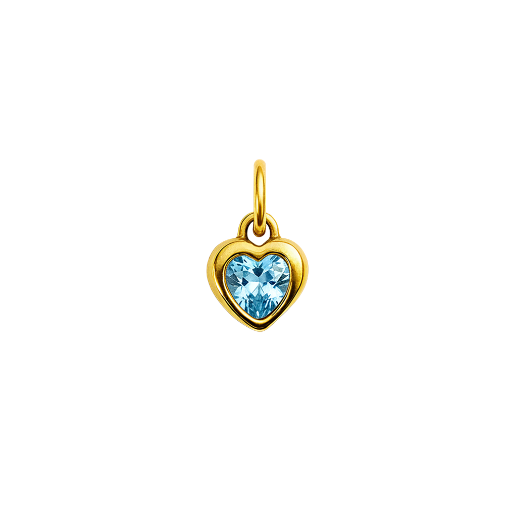 Aurelé Heart Birthstone Charm