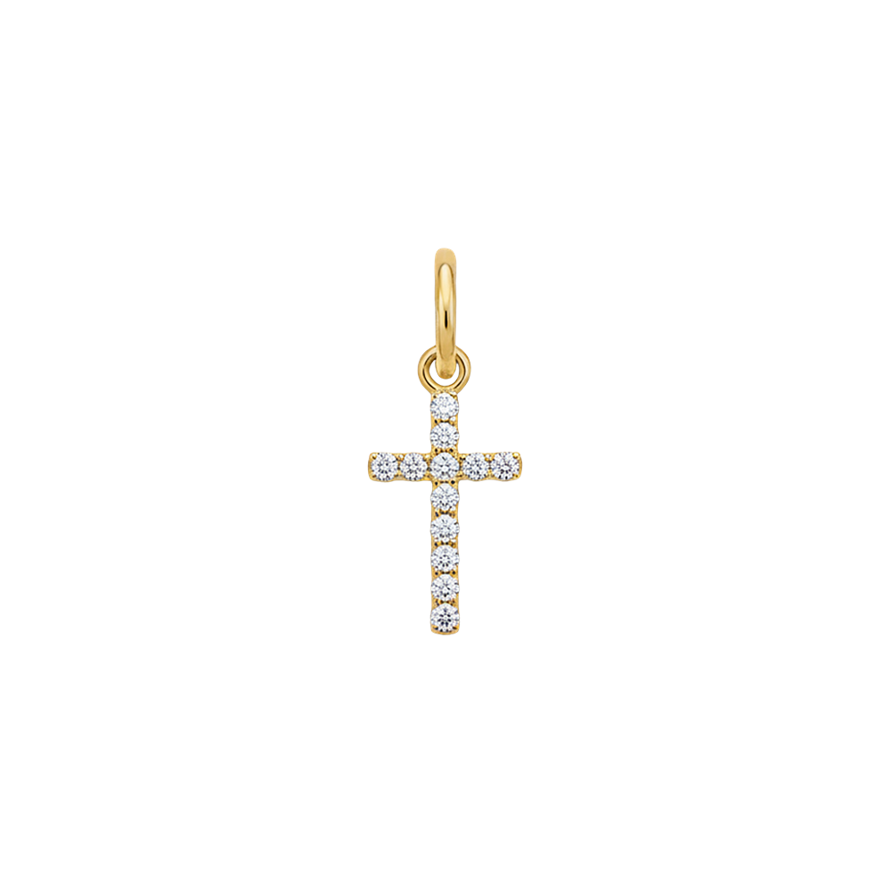 Aurelé Sparkle Cross Charm