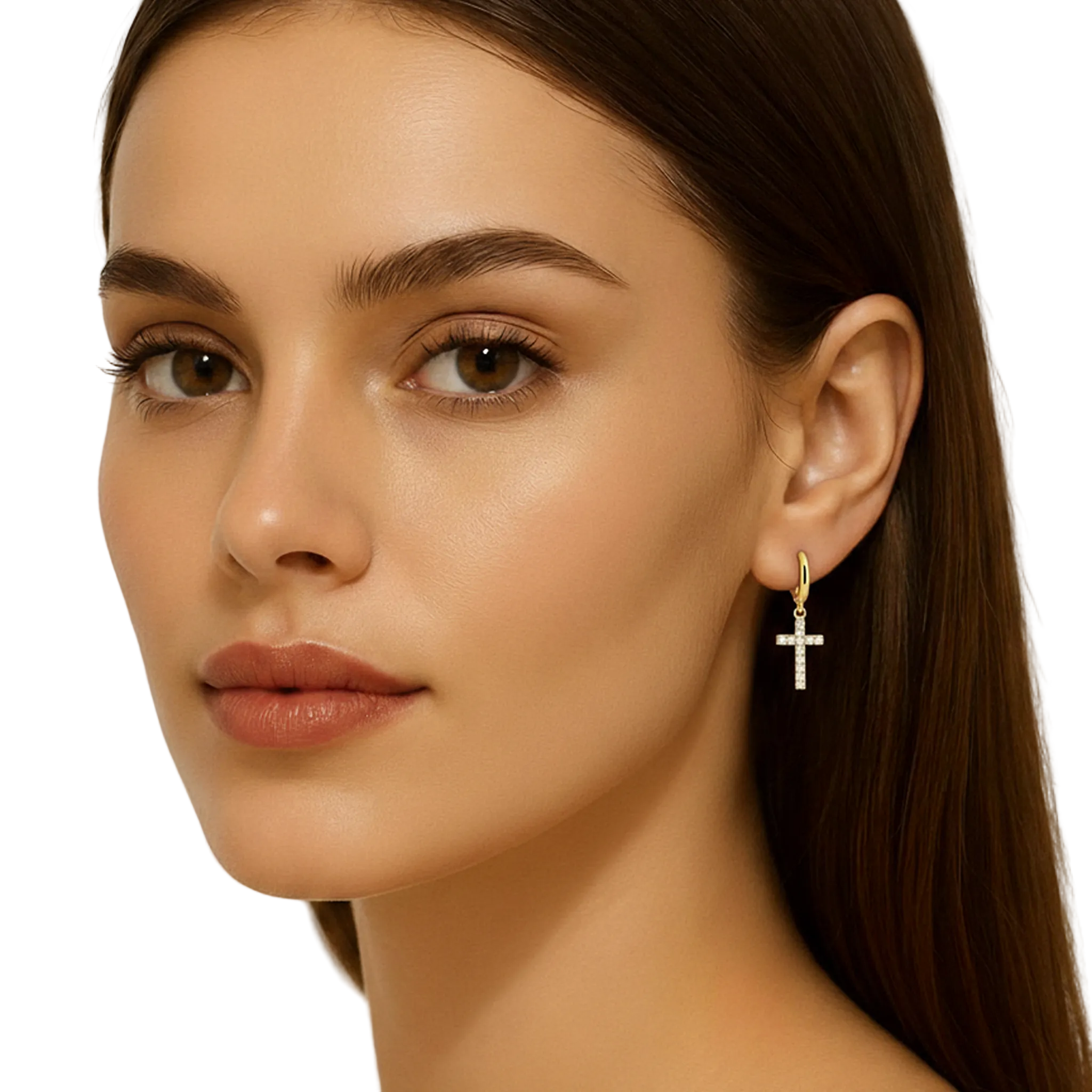 Aurelé Sparkle Cross Charm