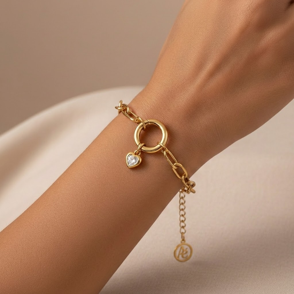 Aurelé Heart Birthstone Charm