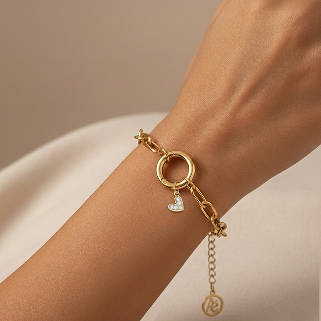 Aurelé Heart Sparkle Charm