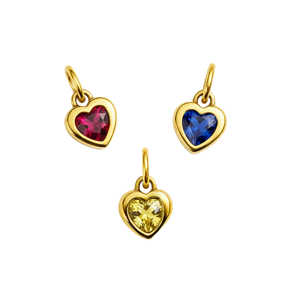 Aurelé Heart Birthstone Charm
