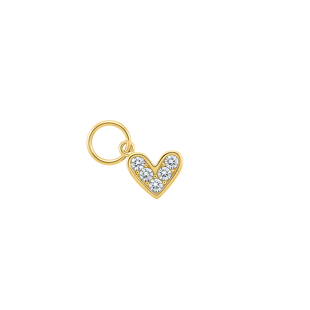 Aurelé Heart Sparkle Charm