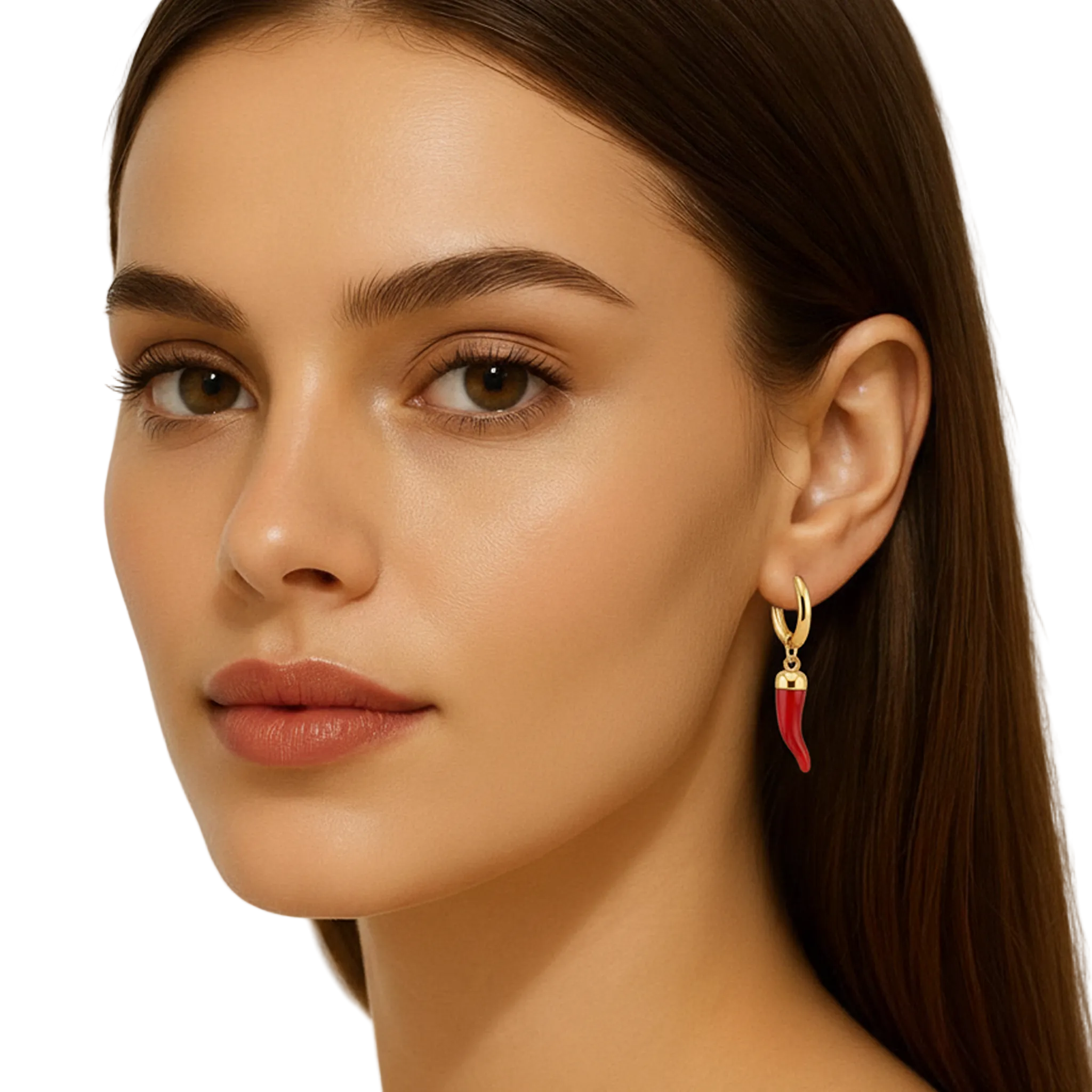 Aurelé Red Horn Charm